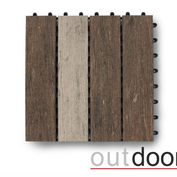 Садовый паркет ДПК Outdoor MULTIBROWN коричневый
